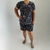 Conjunto Feminino em Liganete Short Com Bolsos Laterais e Blusa De Manga - loja online