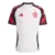 Camisa II do Flamengo 2025, branca com detalhes em vermelho e preto, logo do time no peito.