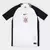 Camisa Corinthians I 25/26 masculina da Nike em branco com mangas pretas e logo do Corinthians no centro