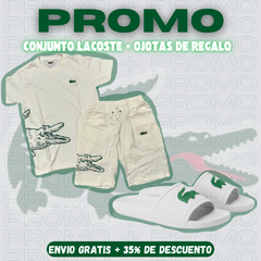 Conjunto Lacoste + Ojotas de regalo