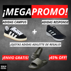 ¡Oferta 2x1 en Zapatillas adidas + Ojotas Adidas de regalo! - comprar online