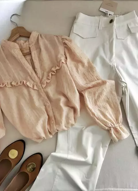 CAMISA LUPITA DAMASK - NINA KARQUI -