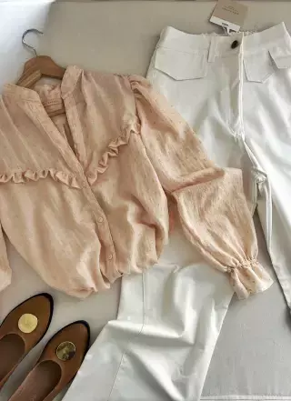 CAMISA LUPITA DAMASK - NINA KARQUI