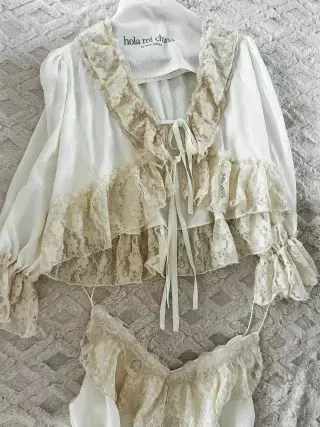 CAMISA MARBELLA NUDE - NINA KARQUI