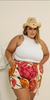 SHORT CORDÃO - FLORESCER - PLUS SIZE - 764