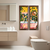 Dupla de Quadros Decorativos Banheiro Social Lavabo Toalete Vaso Flores Tons 20x60cm - Fuinha Shop Vintage