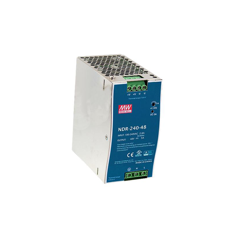 MEAN WELL NDR-240-48 Fuente de poder para riel DIN de 48V 5A - comprar en línea