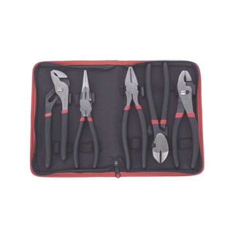 Juego de pinzas para electricista con 5 piezas