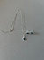 Conjunto trevo cravejado prata 30 - comprar online