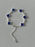 Pulseira trevo P azul bic & zircônia prata 30 - comprar online