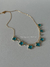 Colar Charms trevo azul dourado na internet