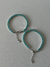 Pulseira RIVIERA quadrada verde água leitosa prata tradicional - comprar online