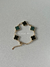 Pulseira trevo G & zircônia dourada