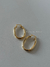 Argola oval dourada G