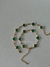 Pulseira trevo P turquesa & zircônia dourada