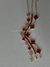 Pulseira trevo lisa & pedra vermelha dourada - loja online