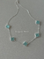 Colar trevo G azul claro prata 30 - comprar online
