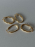 Argola oval dourada G - comprar online