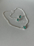 Conjunto CHOKER gota verde água prata 30 na internet