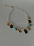 CHOKER “Boho chic” azul turquesa