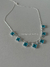 Colar Charms trevo azul prata 30 - comprar online
