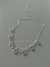 Colar Charms trevo cristal prata 30