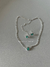 Conjunto CHOKER gota verde água prata 30
