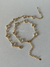 Pulseira trevo P cristal dourada na internet