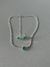 Conjunto CHOKER coração verde água prata 30 na internet