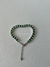 Pulseira degrade verde & cristal prata tradicional na internet