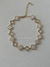 CHOKER trevo cravejado & liso’ perolada dourada na internet