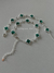 Pulseira trevo P turquesa & zircônia prata 30 - comprar online