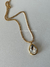 Colar corrente & Charms Gota G cristal