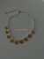 CHOKER medalha camafeu dourada “boho chic”