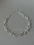 CHOKER trevo cravejado & Liso prata 30 - loja online