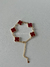 Pulseira trevo G & zircônia dourada