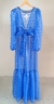 Saída de Praia Organza Azul Royal