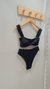Biquíni Hot Pants Texturizado Preto