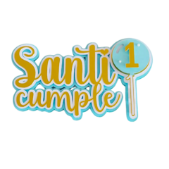 Cake Toppers Personalizados Texto - Artesanias La Patita