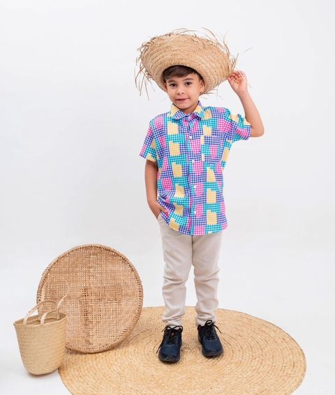 Camisa junina Bandeira Candy - comprar online