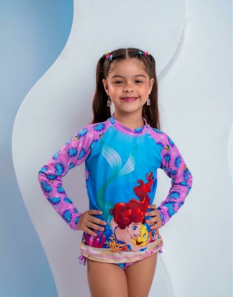 Conjunto moda praia proteção uv+50