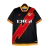 Camisa Rayo Vallecano II 23/24 - Torcedor Umbro Masculina - Preta com detalhes em vermelho e amarelo