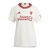 Camisa Manchester United III 23/24 - Torcedor Adidas Feminina - Branca com detalhes em vermelho