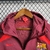 barcelona, vermelho, gola alta, bordó, corta vento, detalhes, nike, espanha