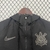 Corinthians Corta-Vento Preto com Escudo Cinza na internet
