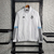 Real Madrid Corta-Vento Branco com Detalhes Azuis