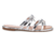 Sandália Moleca - Elegância Prata Brilhante com Solado Caramelo - Feminino - comprar online