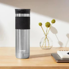 VASO TERMICO CONTIGO BYRON 2.0 591ML COLOR STAINLESS STEEL - CROMADO - Termo Style