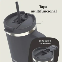 VASO TERMICO CONTIGO DE ACERO INOXIDABLE STREETERVILLE 1.18L COLOR DARKSTONE en internet