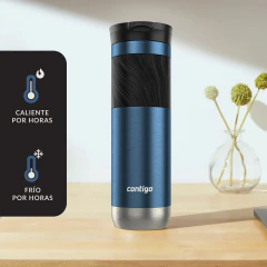 VASO TERMICO CONTIGO BYRON 2.0 710ML COLOR BLUEBERRY - AZUL METALIZADO - Termo Style